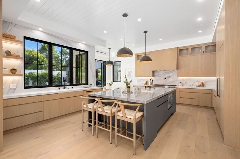 Cocina de casa en madera
